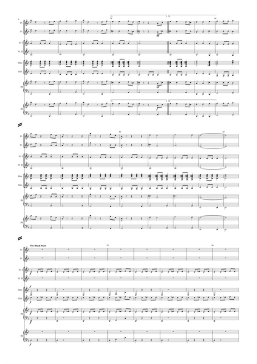 Pirates Of The Caribbean Flute scores gallery preview page 4