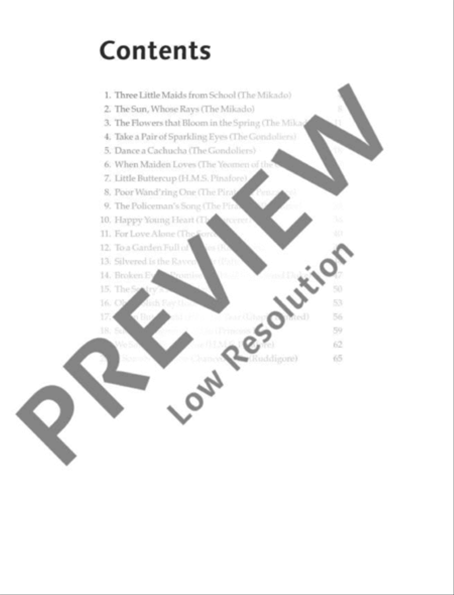 Best of Gilbert and Sullivan Voice scores gallery preview page 4