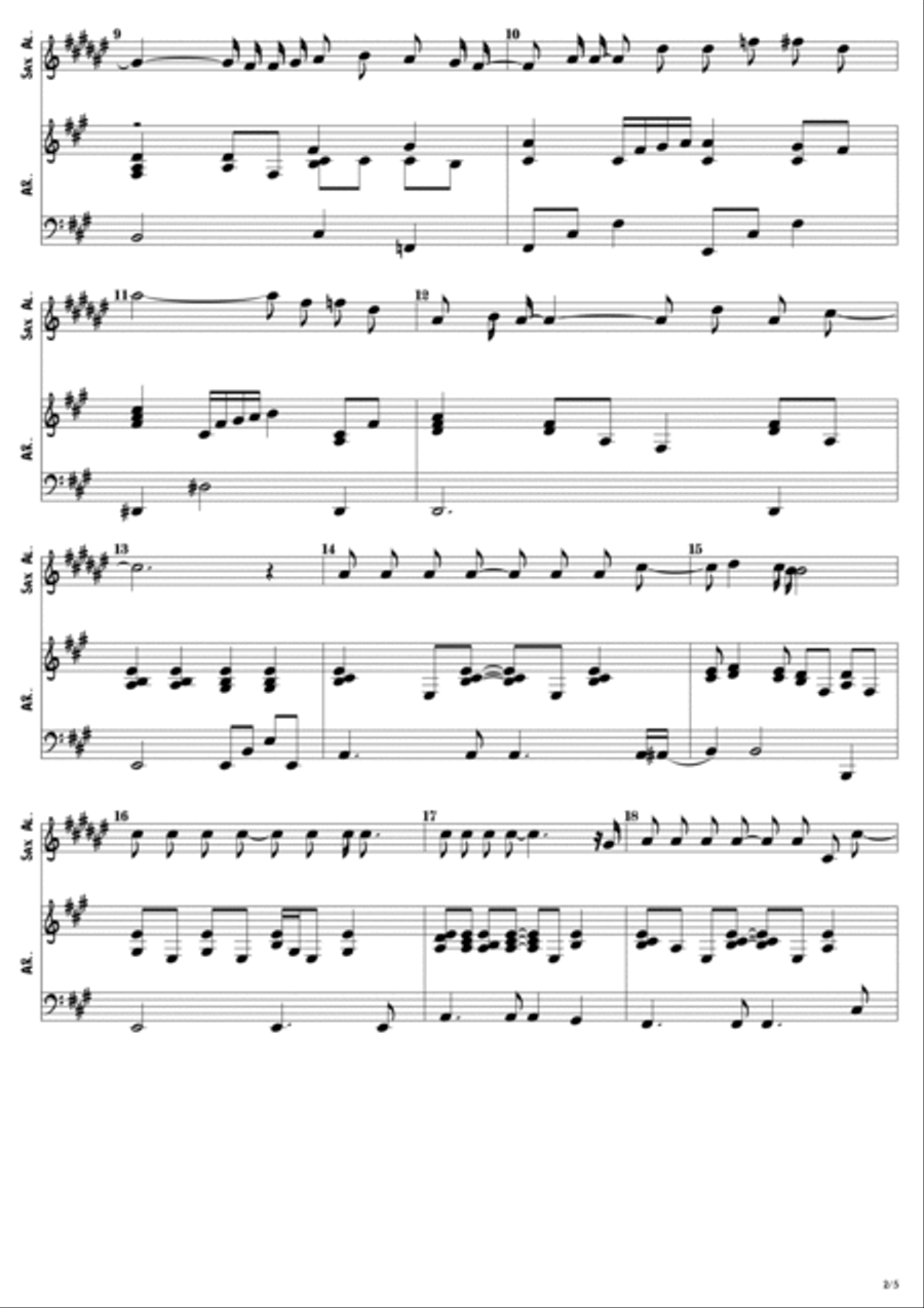 Somos Razão Somos Razão Alto Saxophone scores gallery preview page 2