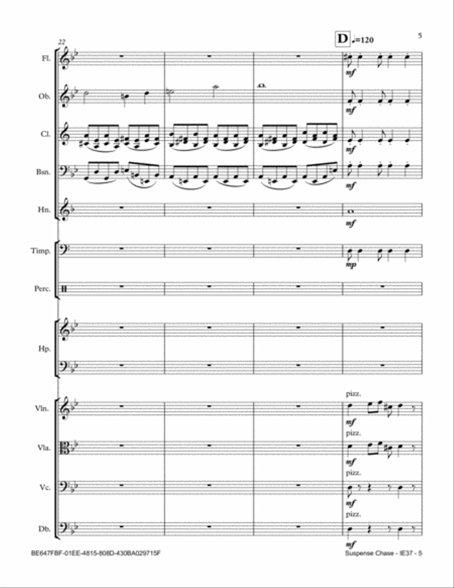Suspense Chase Full Orchestra scores gallery preview page 5