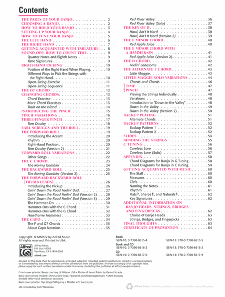 Alfred's Basic 5-String Banjo Method 5-String Banjo scores gallery preview page 7