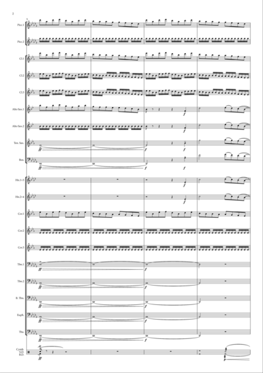 Test Drive Test Drive Marching Band scores gallery preview page 2