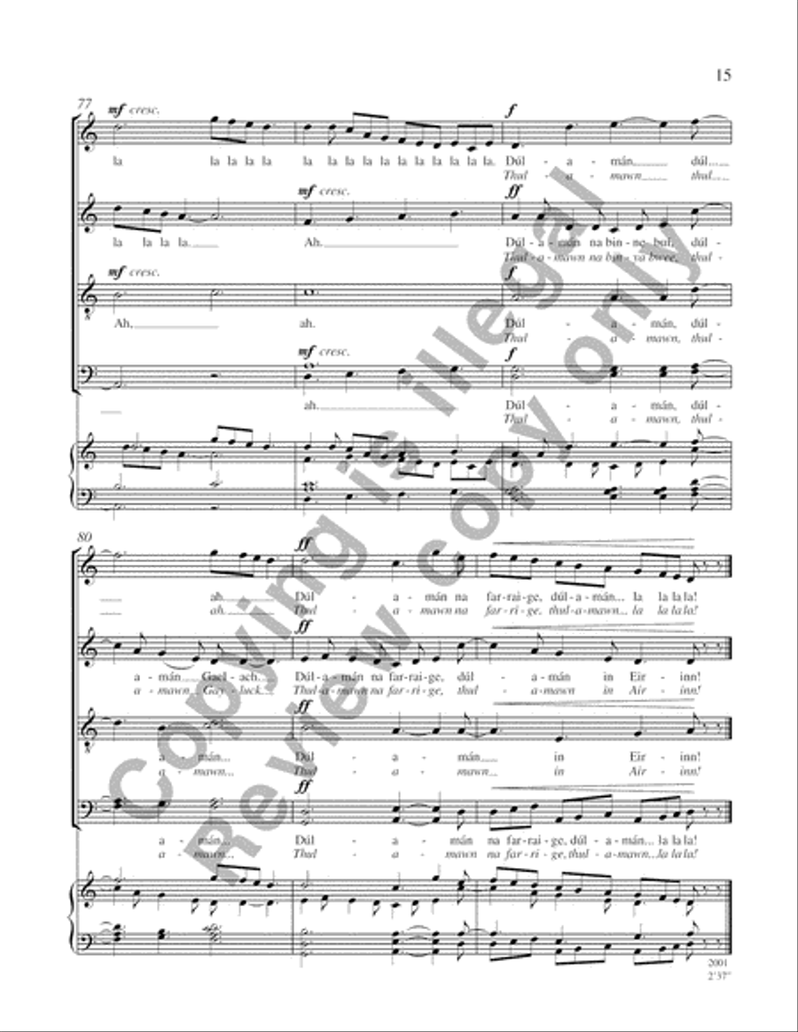 Dúlamán 4-Part scores gallery preview page 14