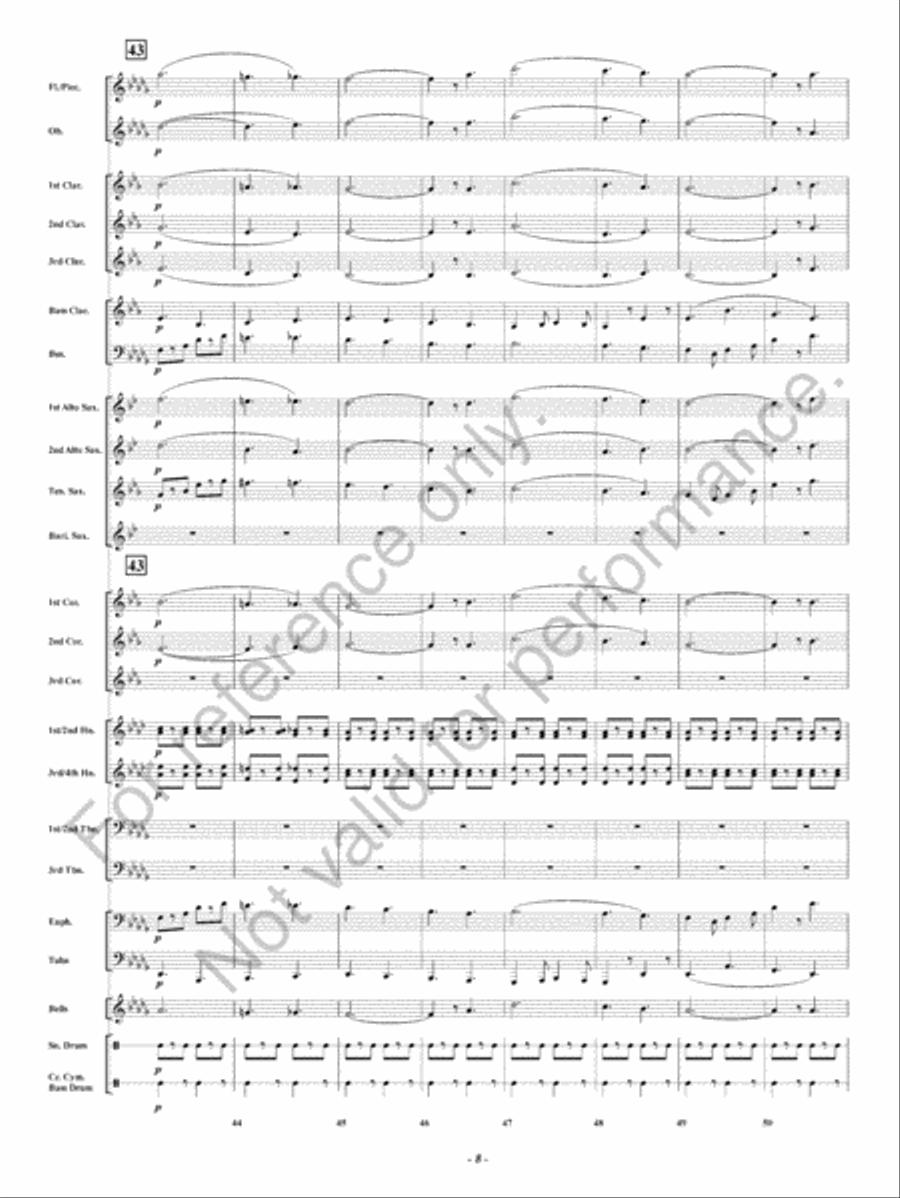 Lights Out Lights Out Concert Band scores gallery preview page 9