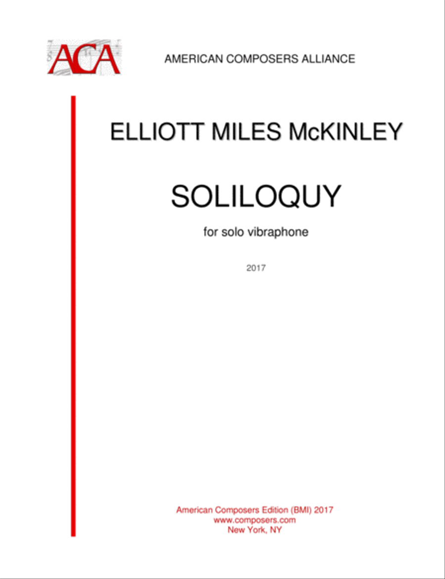 [McKinley] Soliloquy Vibraphone scores gallery preview page 1