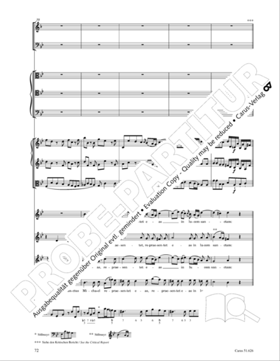Missa longa in C major (Missa longa in C) 4-Part scores gallery preview page 84