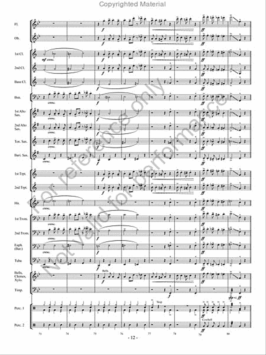 Curtain Call Curtain Call Concert Band scores gallery preview page 11