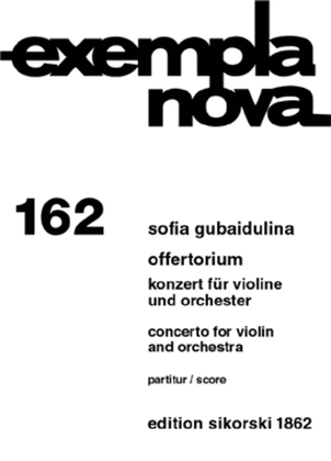 Book cover for Offertorium/Concerto for Violin and Orchestra