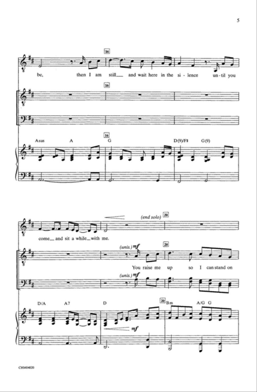 You Raise Me Up (as recorded by Josh Groban) Men's Choir scores gallery preview page 4