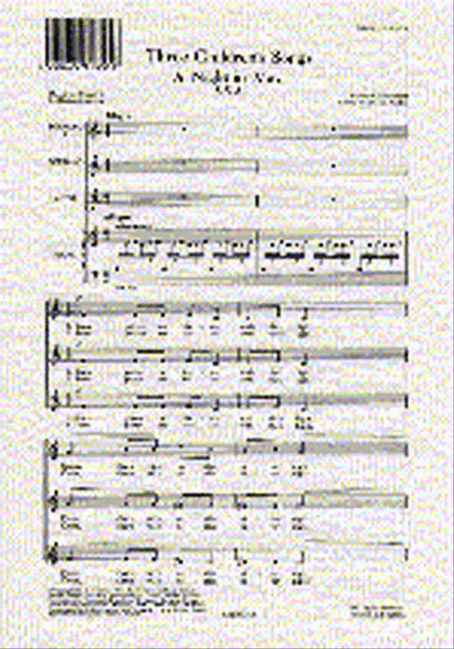 Three Children's Songs SSA scores gallery preview page 1