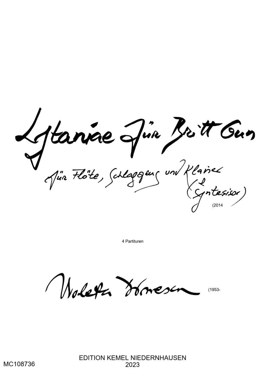 Lytaniae für Britt Gun Flute scores gallery preview page 1
