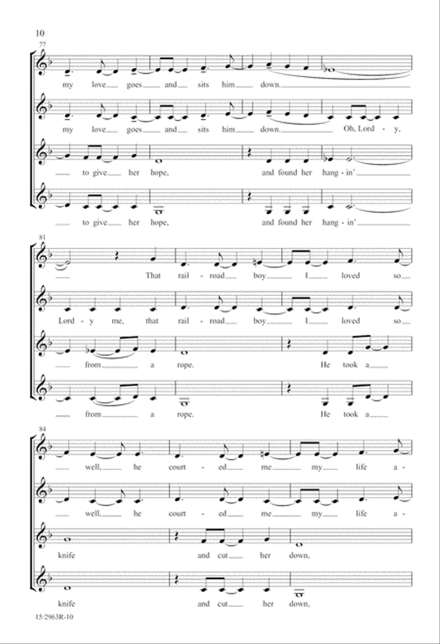 Go Dig My Grave SSAA scores gallery preview page 10