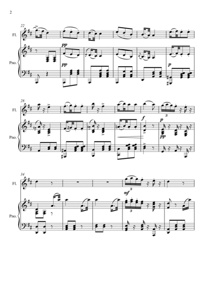 Giuseppe Verdi - La donna e mobile (Rigoletto) Flute Solo - D Key image number null