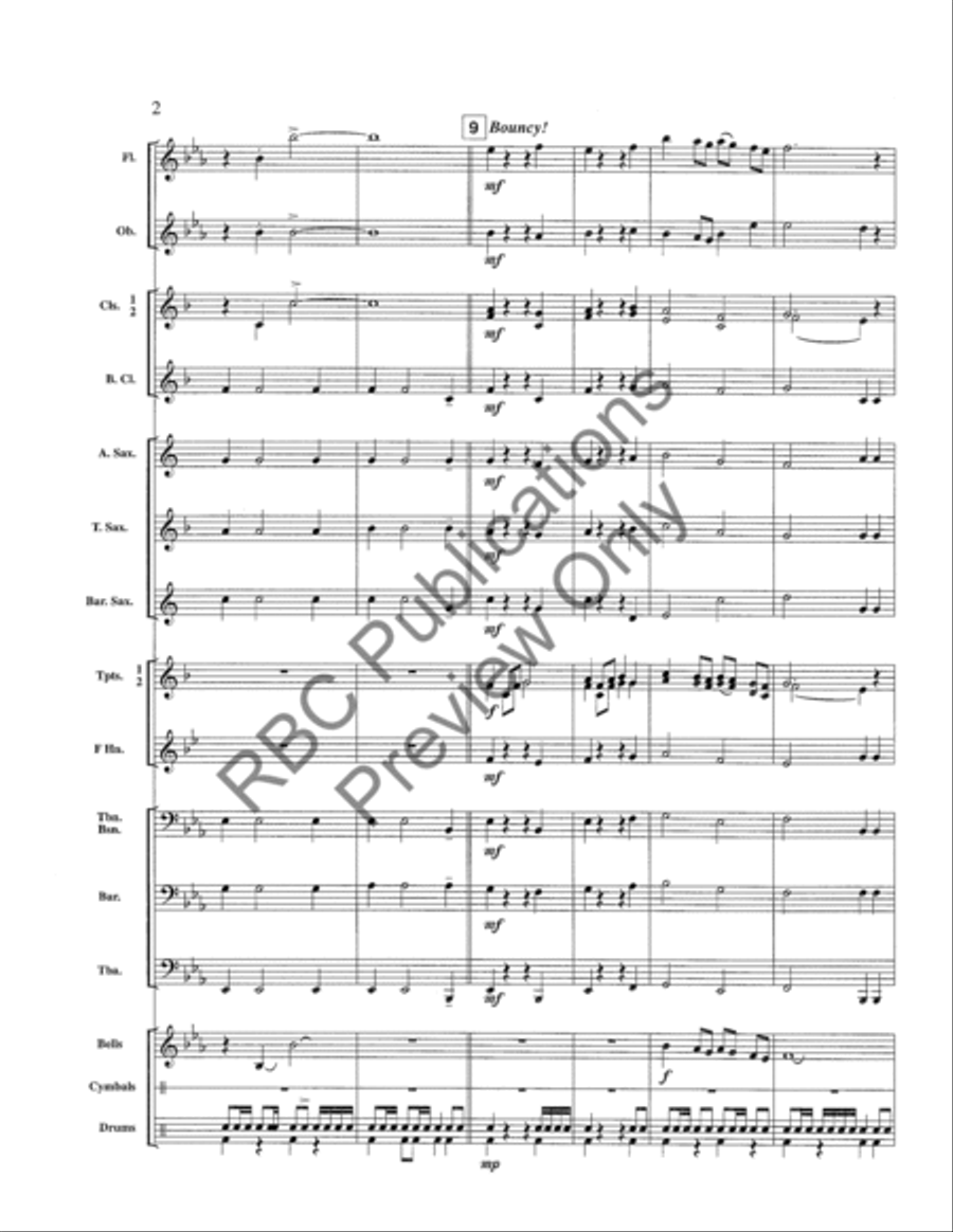 Fanfare And Chorale Fanfare And Chorale Concert Band scores gallery preview page 5