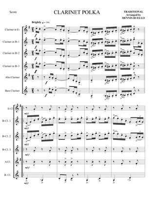 Book cover for Clarinet Polka - Clarinet Sextet/Choir - Adv. Intermediate