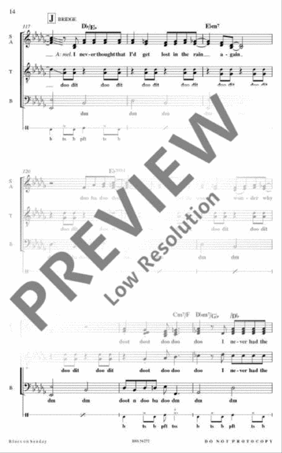 Blues on Sunday 4-Part scores gallery preview page 15