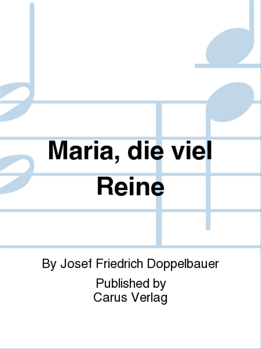 Maria, die viel Reine Maria, die viel Reine 4-Part scores gallery preview page 1