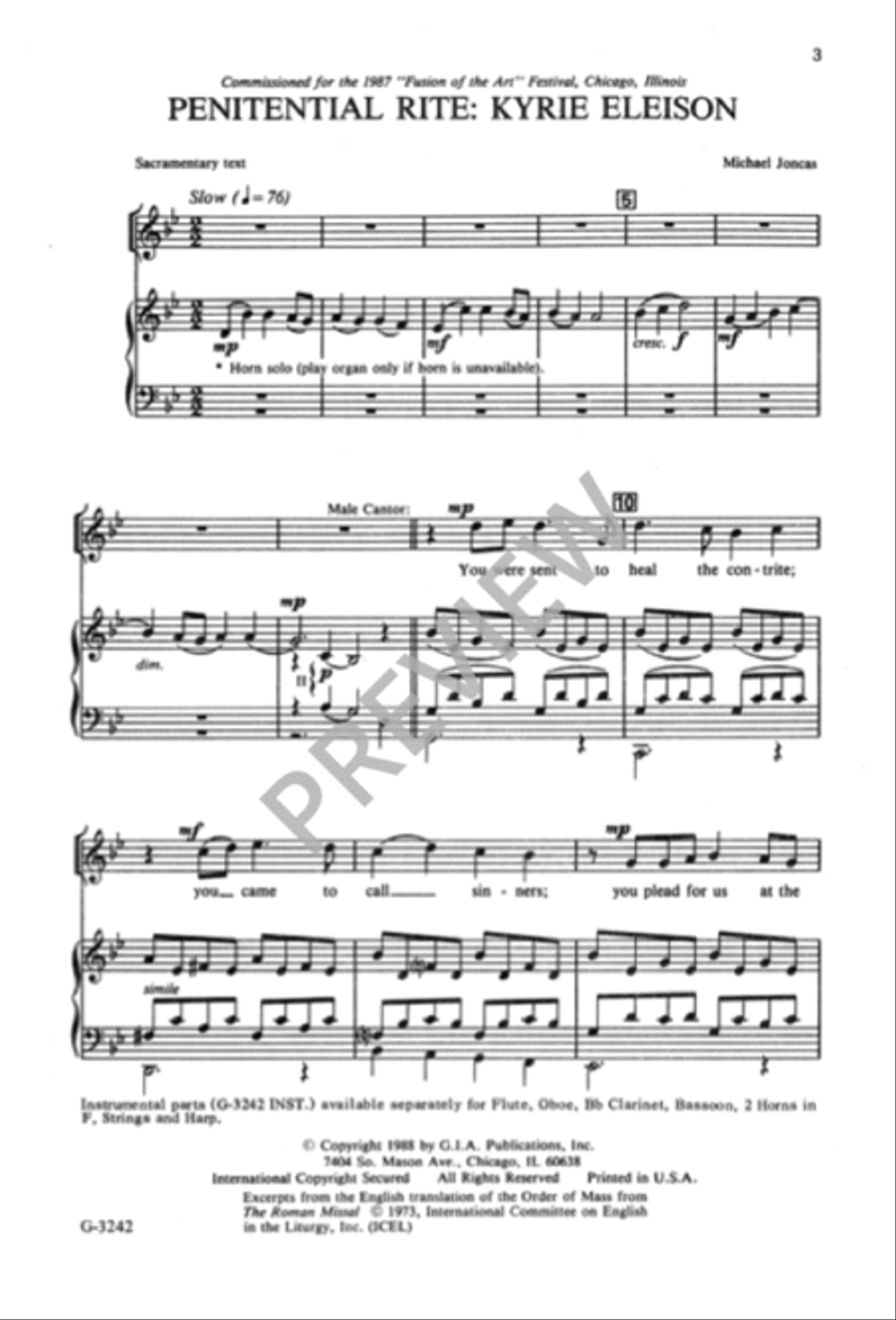 Kyrie eleison - SATB edition 4-Part scores gallery preview page 4