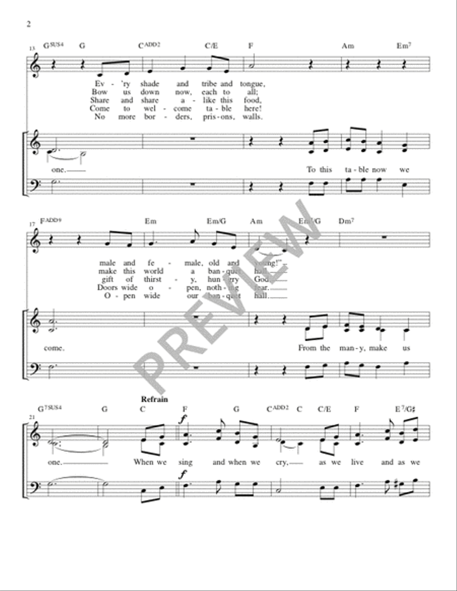 From the Many, Make Us One - Guitar edition Guitar scores gallery preview page 3