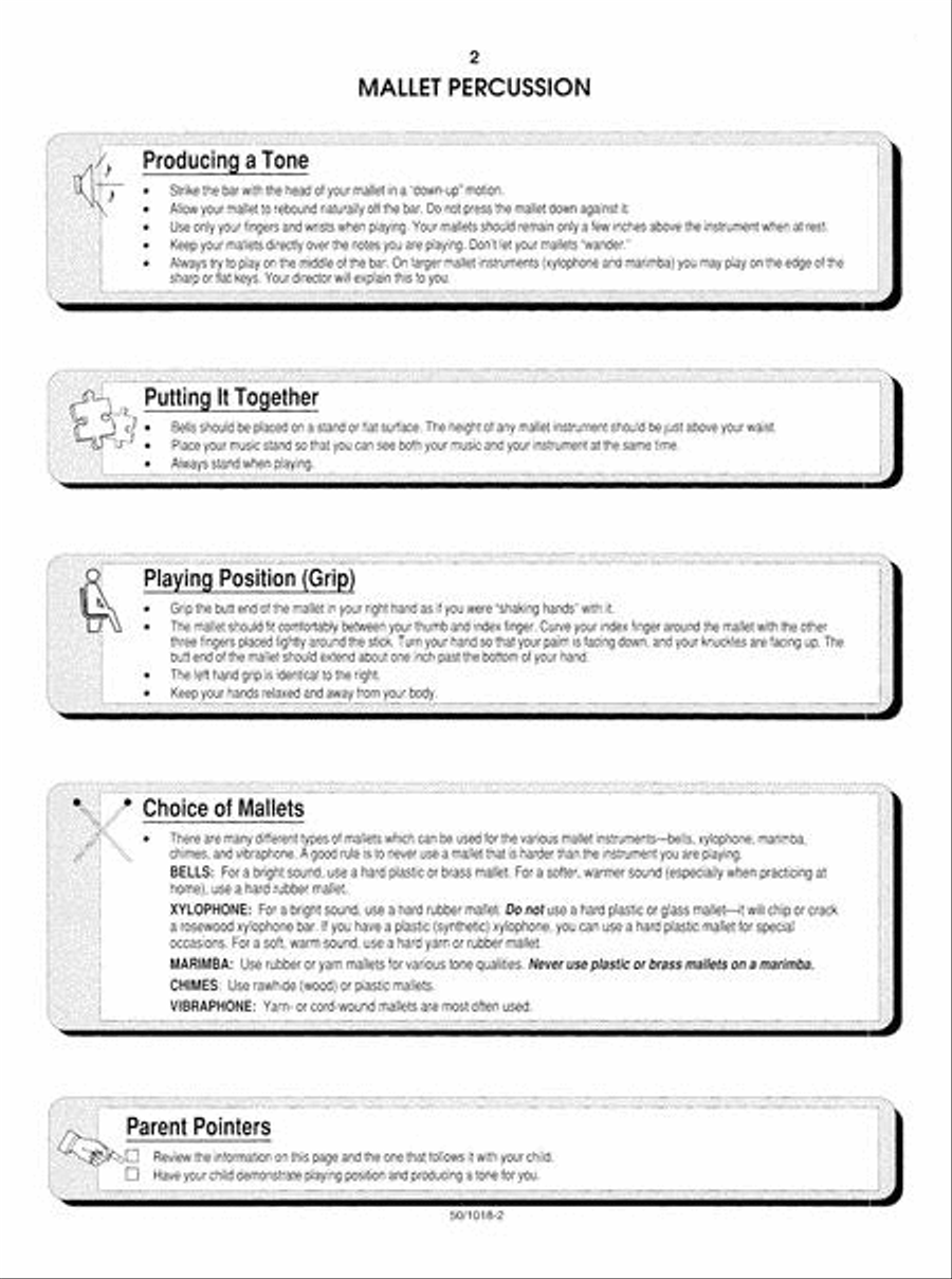 Now Go Home And Practice Book 1 Mallet Percussion Percussion scores gallery preview page 2