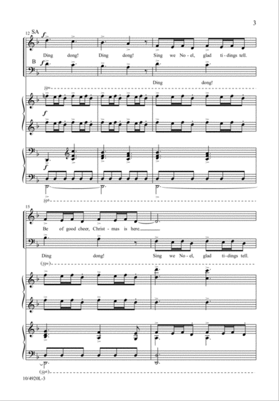 Bell Carol Bell Carol 3-Part scores gallery preview page 4