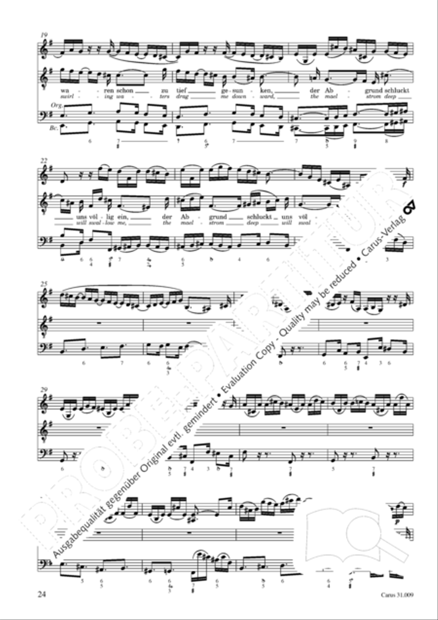 Salvation sure has come to man (Es ist das Heil uns kommen her) 4-Part scores gallery preview page 25