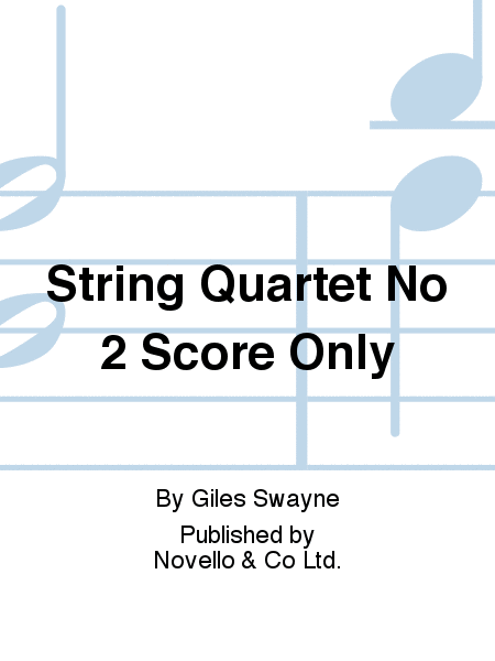 String Quartet No 2 Score Only