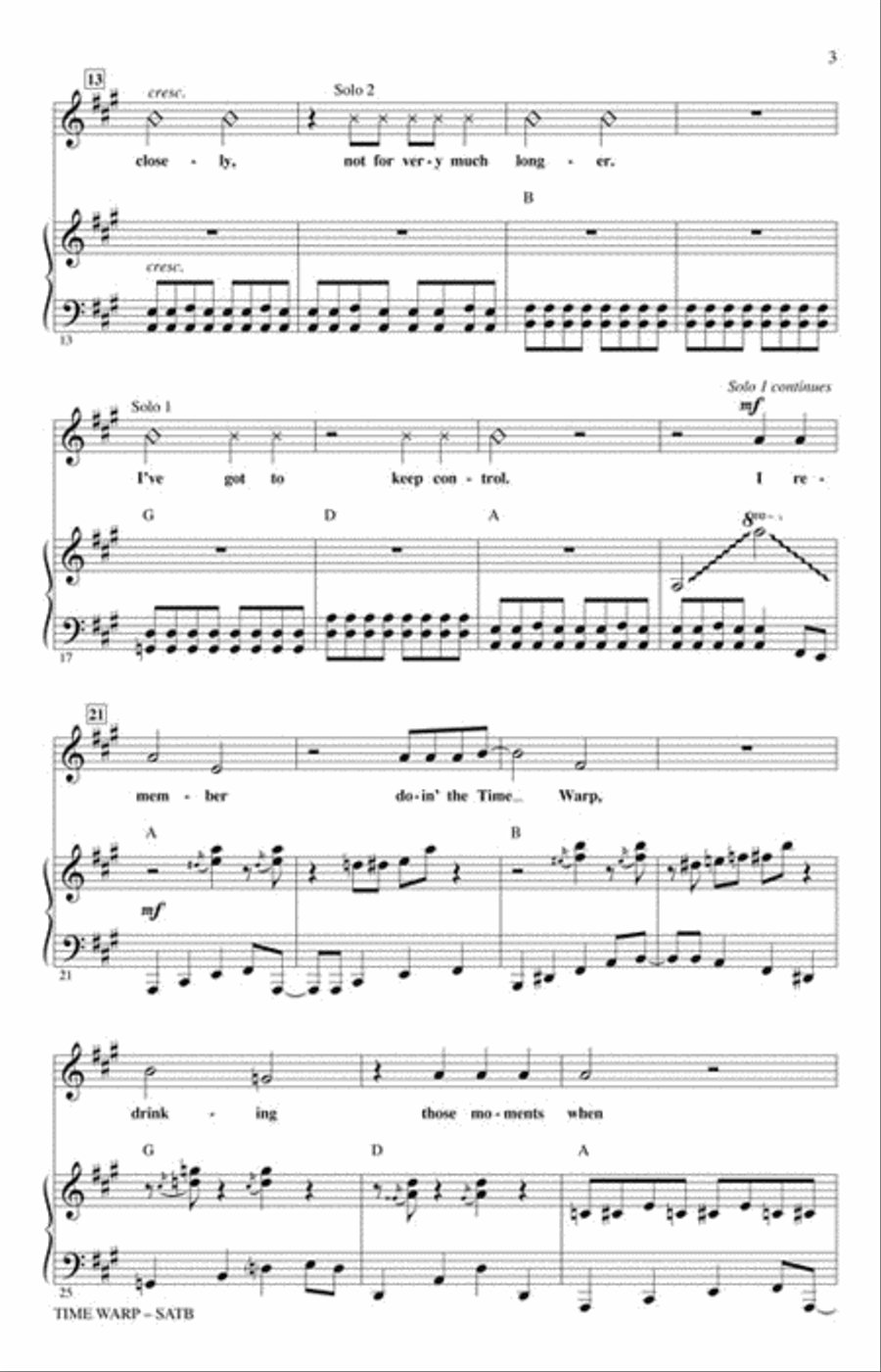 Time Warp 4-Part scores gallery preview page 3