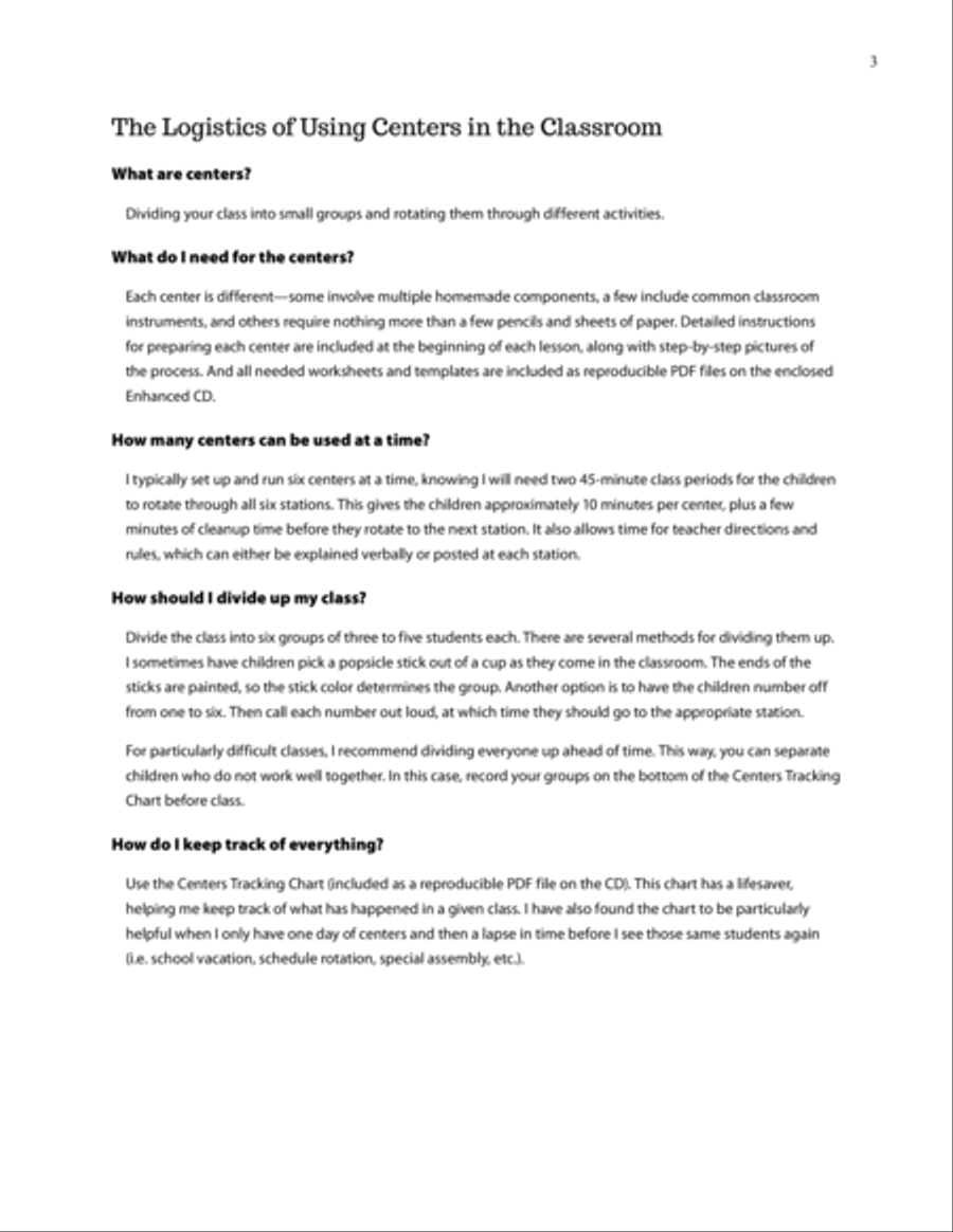 The Music Center Handbook Classroom Materials scores gallery preview page 11