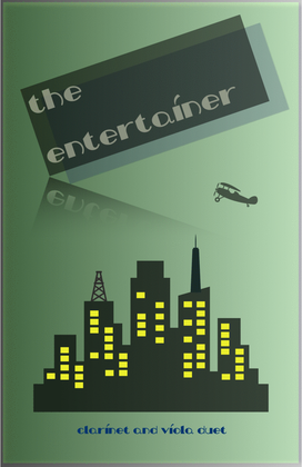 Book cover for The Entertainer by Scott Joplin, Clarinet and Viola Duet