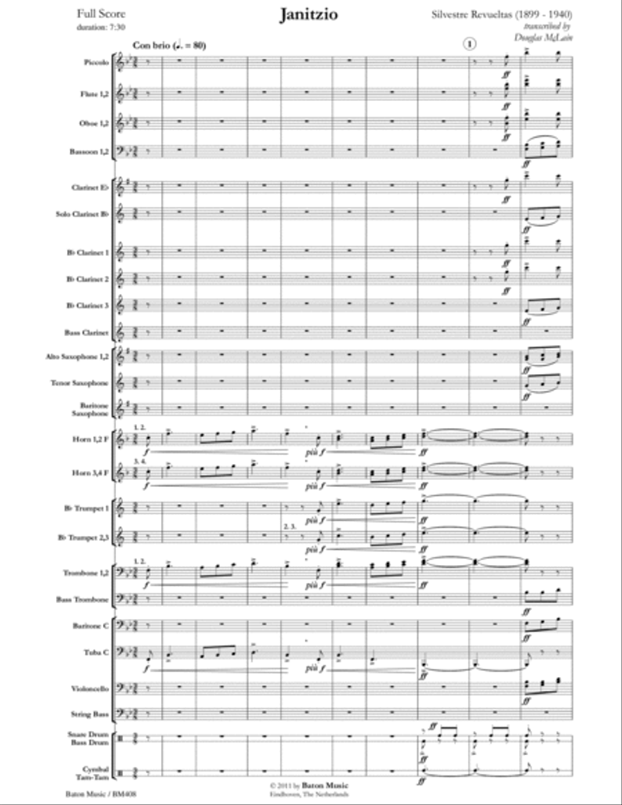 Janitzio Concert Band scores gallery preview page 2