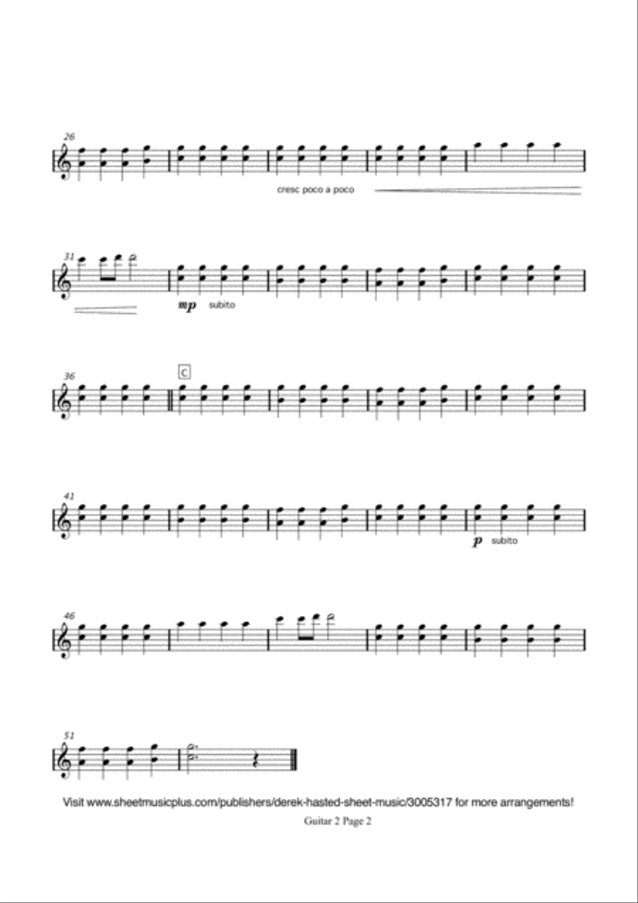 The Rose Guitar Ensemble scores gallery preview page 6