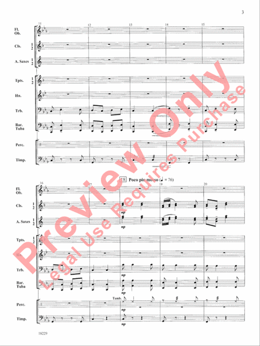 Russian Sailor's Dance (from The Red Poppy) Concert Band scores gallery preview page 4