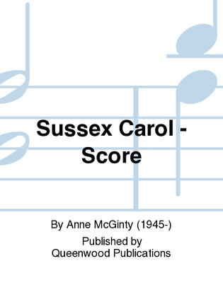 Book cover for Sussex Carol - Score