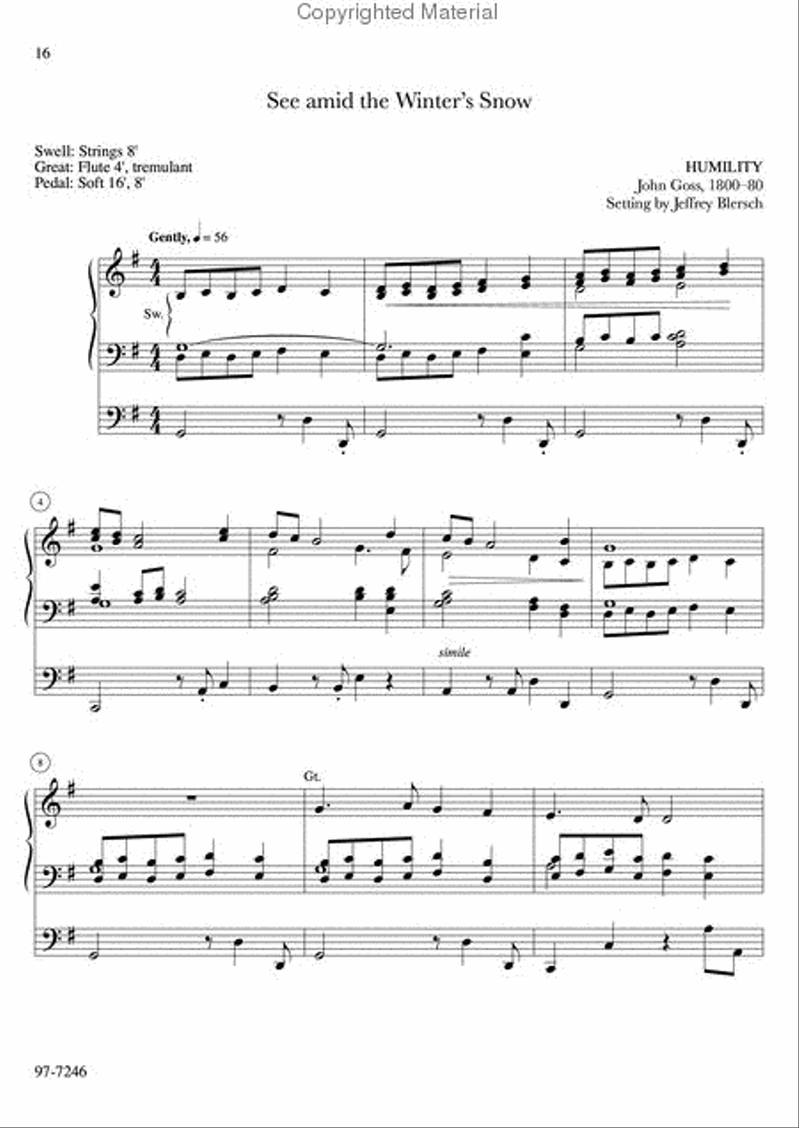 A Thousand Voices: 7 Hymn Tune Preludes, Volume 3 Voice scores gallery preview page 5
