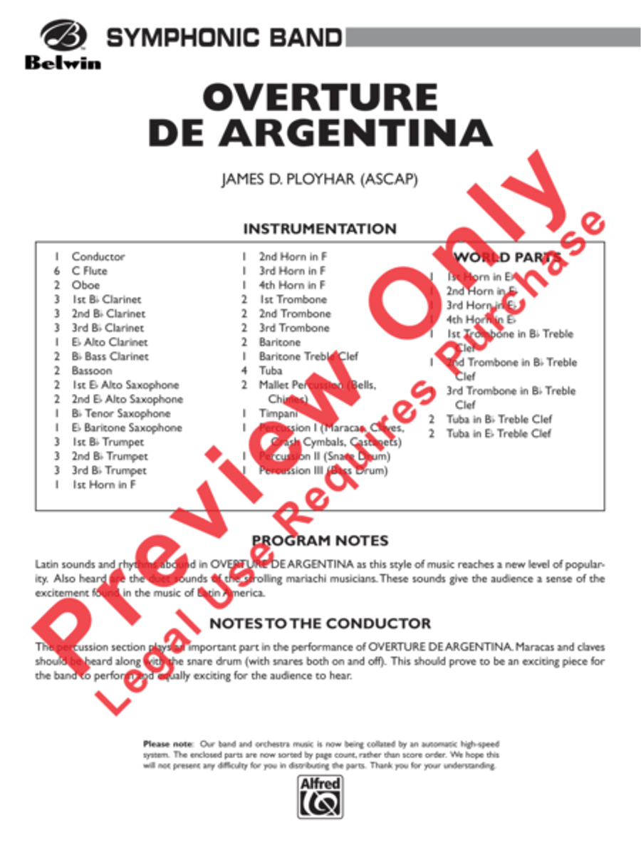 Overture de Argentina image number null