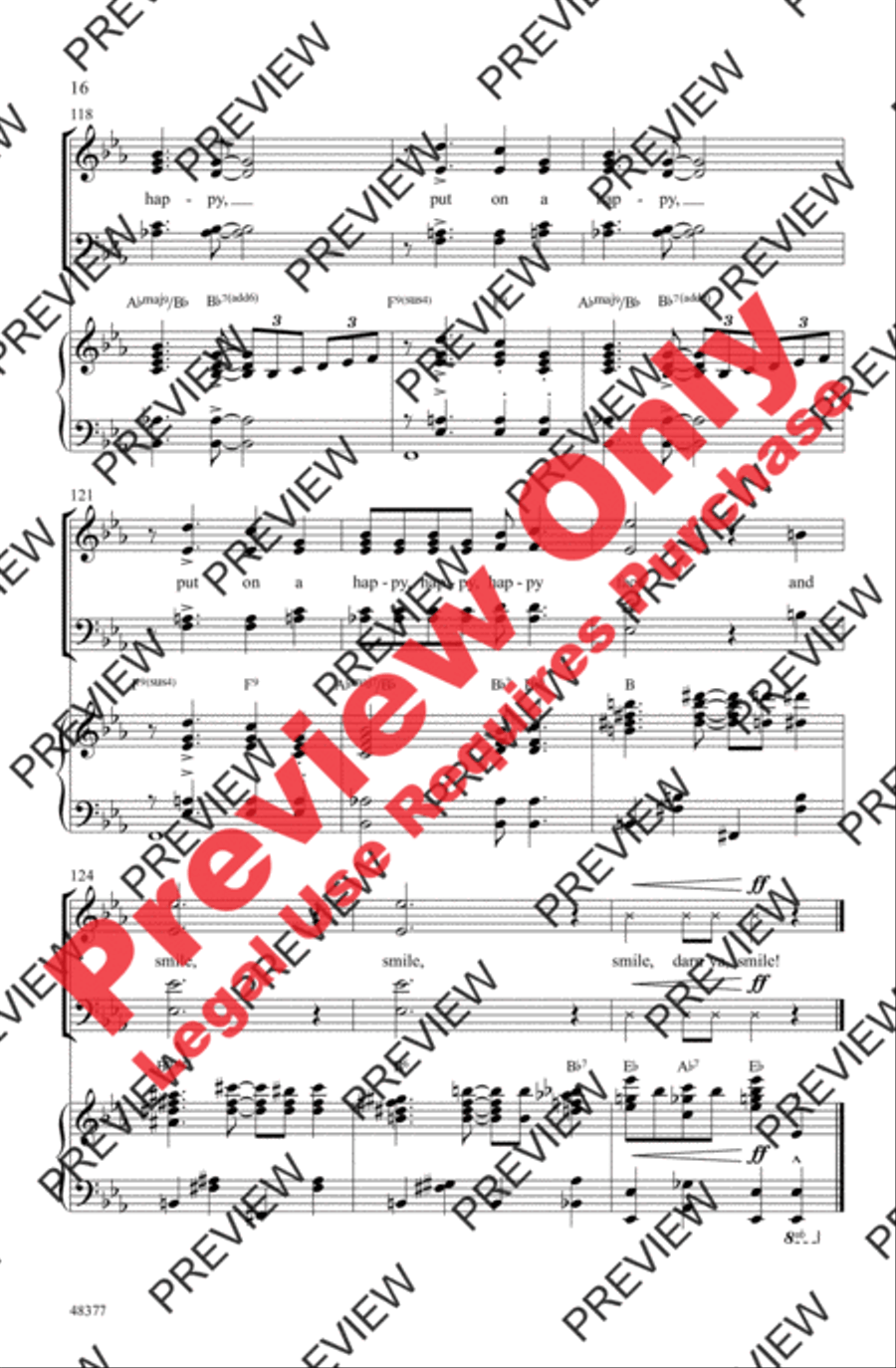 Happy Face Medley Happy Face Medley 4-Part scores gallery preview page 16