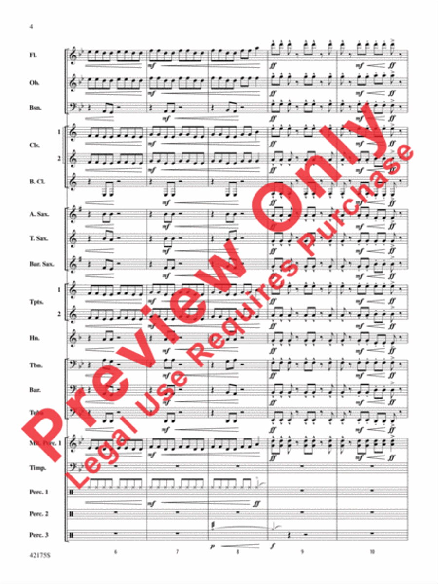 Hyperdrive Concert Band scores gallery preview page 4