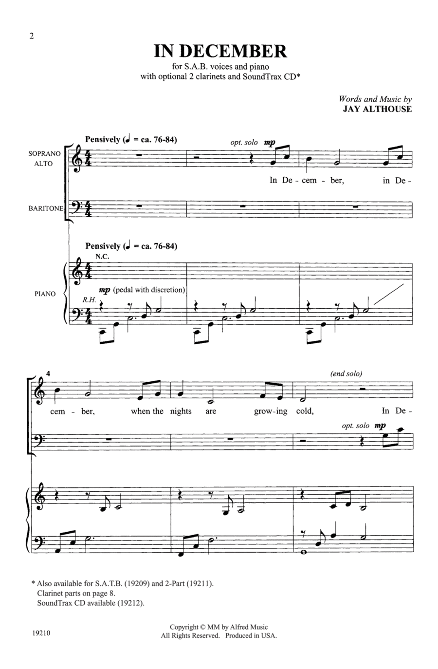 In December Choir scores gallery preview page 1