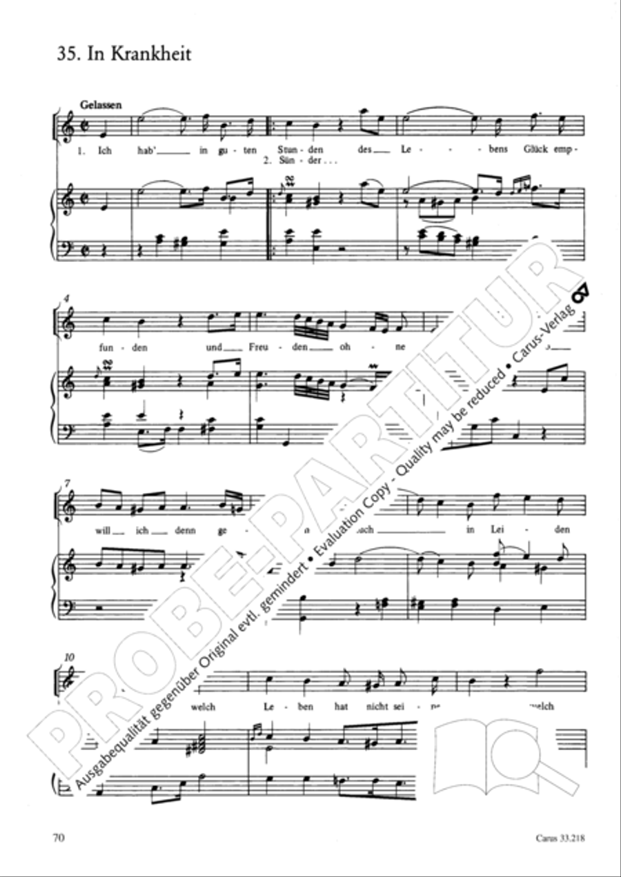 Geistliche Oden und Lieder (Gellert) Collection / Songbook scores gallery preview page 65
