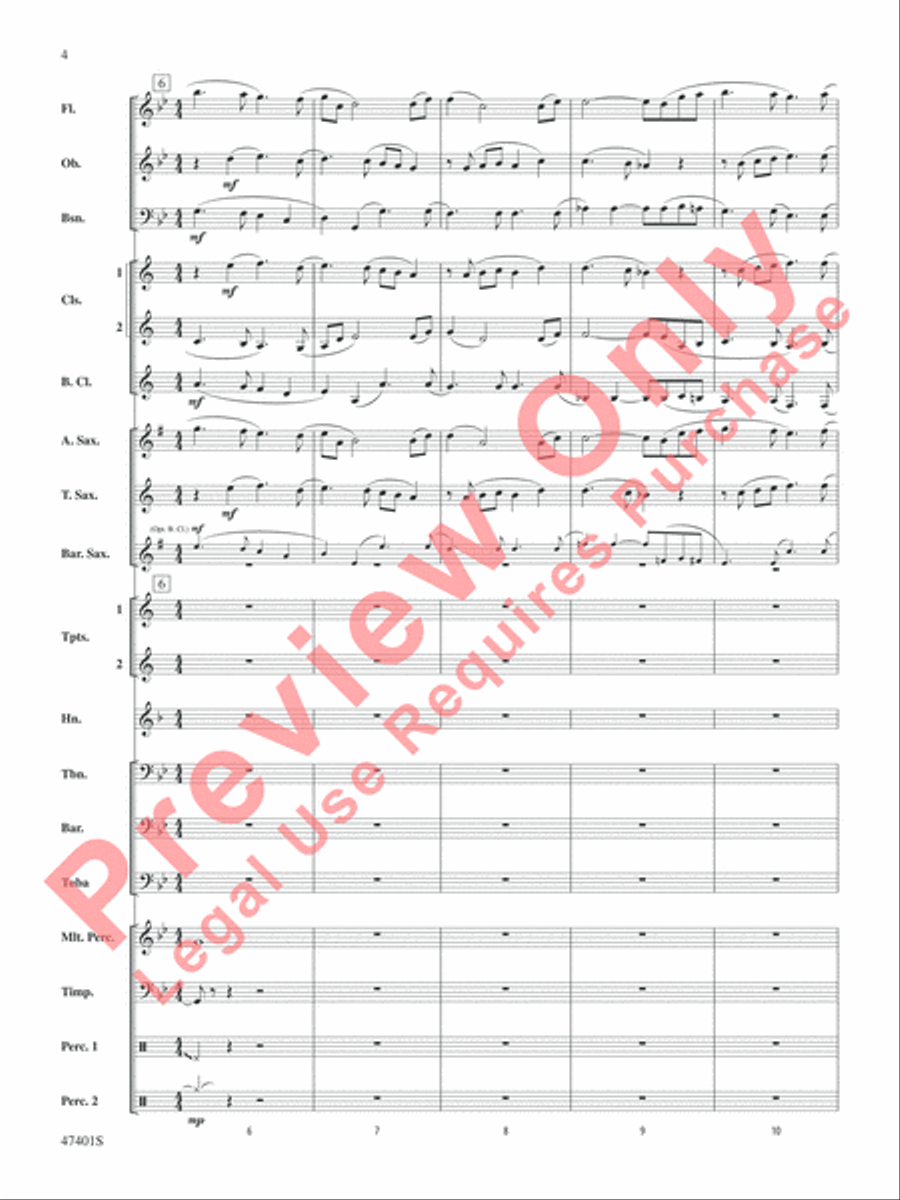 And So He Also Loves the Bow Concert Band scores gallery preview page 5