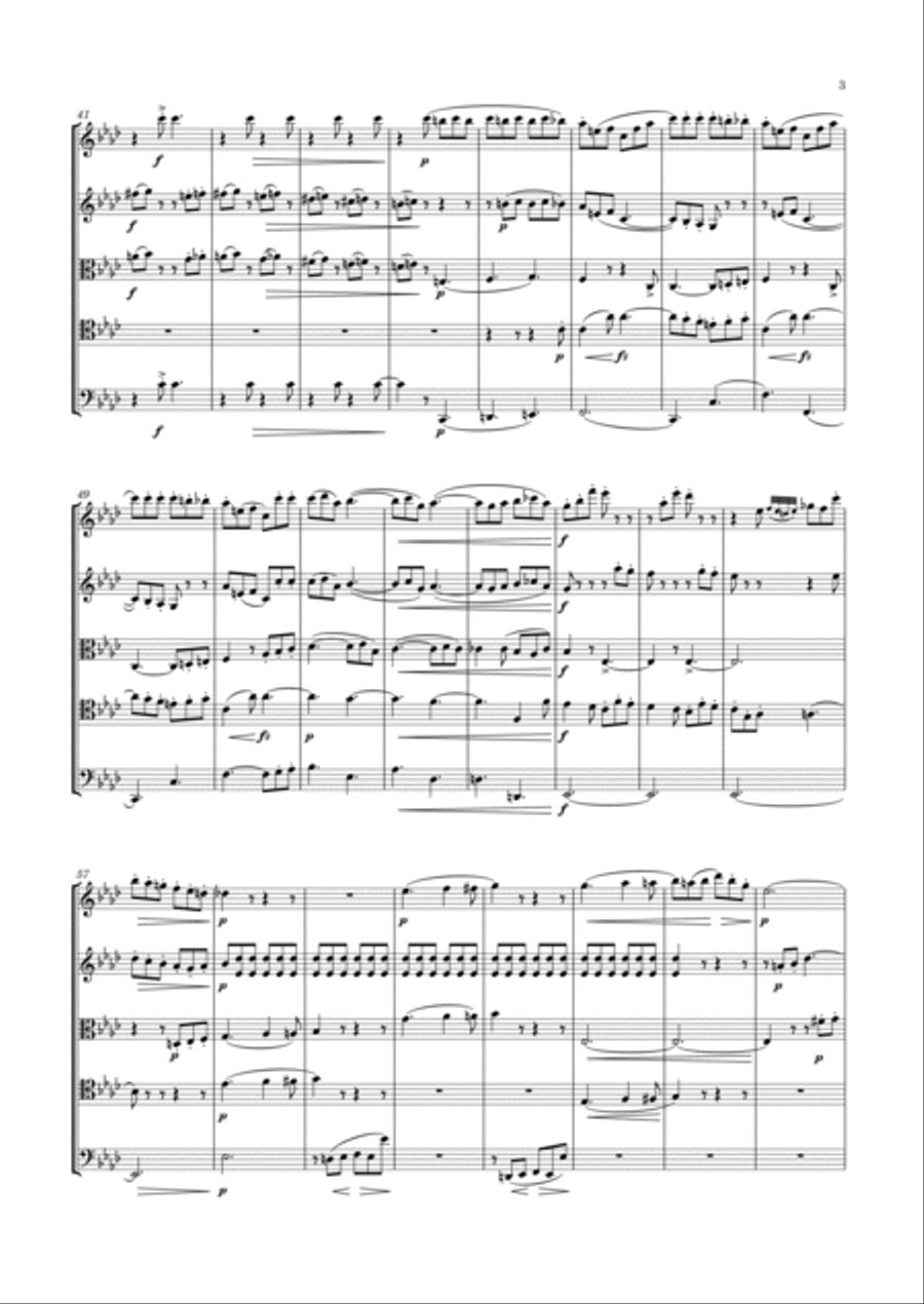 Onslow - String Quintet No.10 in F minor, Op.32 String Quintet scores gallery preview page 4