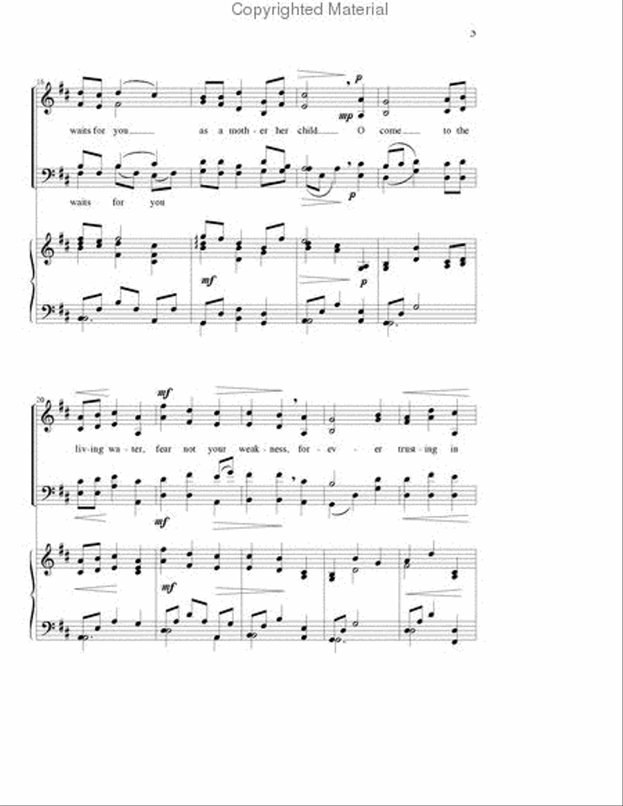 Thérèse’s Canticle of Love - SATB edition 4-Part scores gallery preview page 4