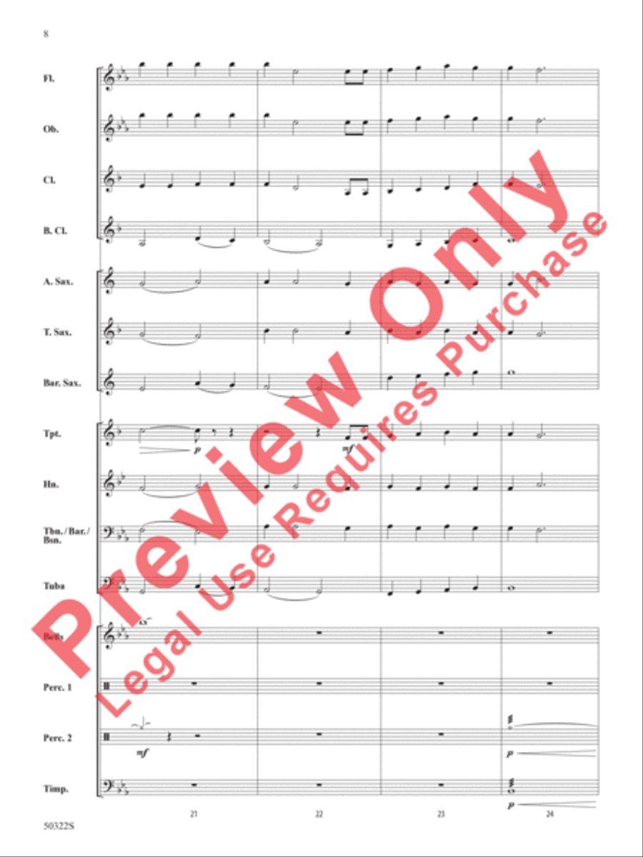 A Scottish Hymn A Scottish Hymn Concert Band scores gallery preview page 9