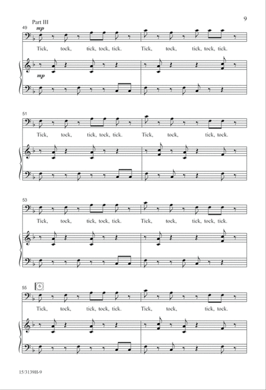 Just Like Clockwork! 3-Part scores gallery preview page 10