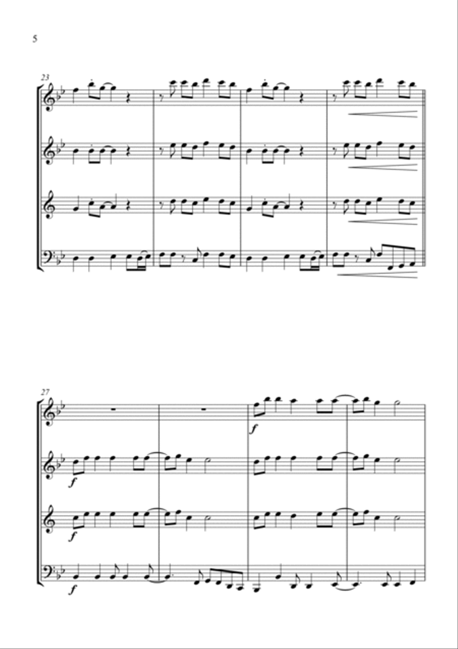 Video Killed The Radio Star Woodwind Quartet scores gallery preview page 6
