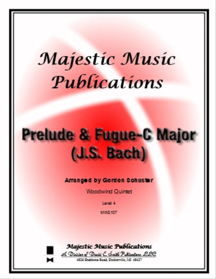 Prelude & Fugue- C major(J.S. Bach) Woodwind Ensemble scores gallery preview page 1