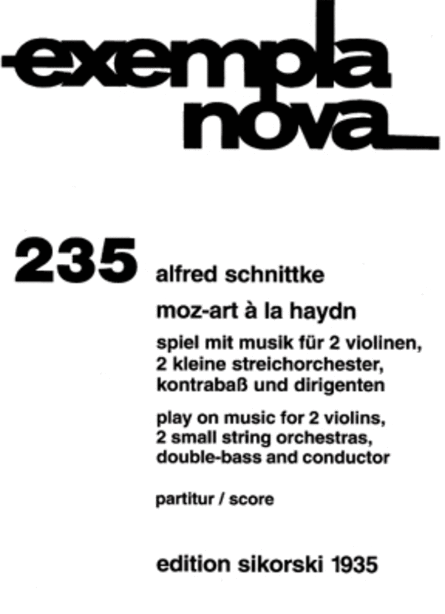 Moz-art Ah La Hayden Study Score