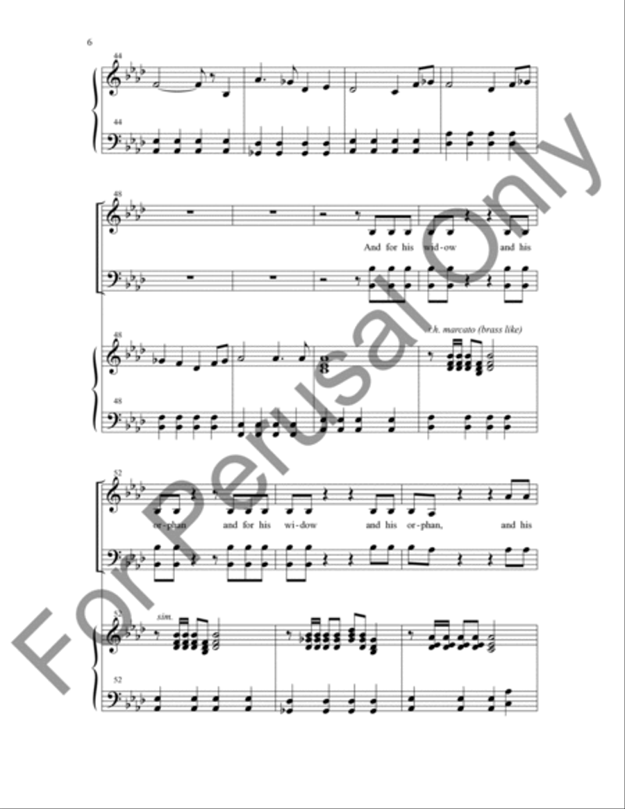 A Just And Lasting Peace (Choral Score) 4-Part scores gallery preview page 7