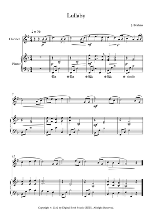Lullaby - Johannes Brahms (Clarinet + Piano)